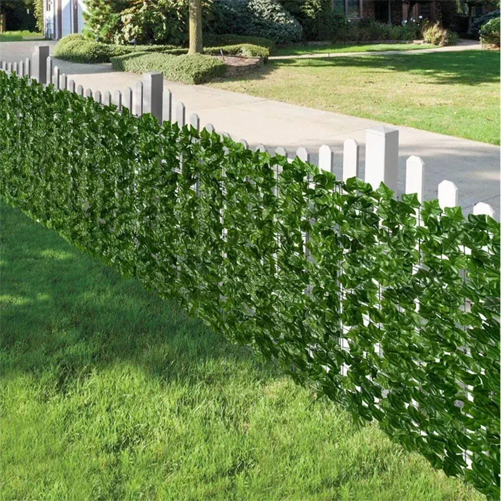 Artificial Green Leaf Fence Screen