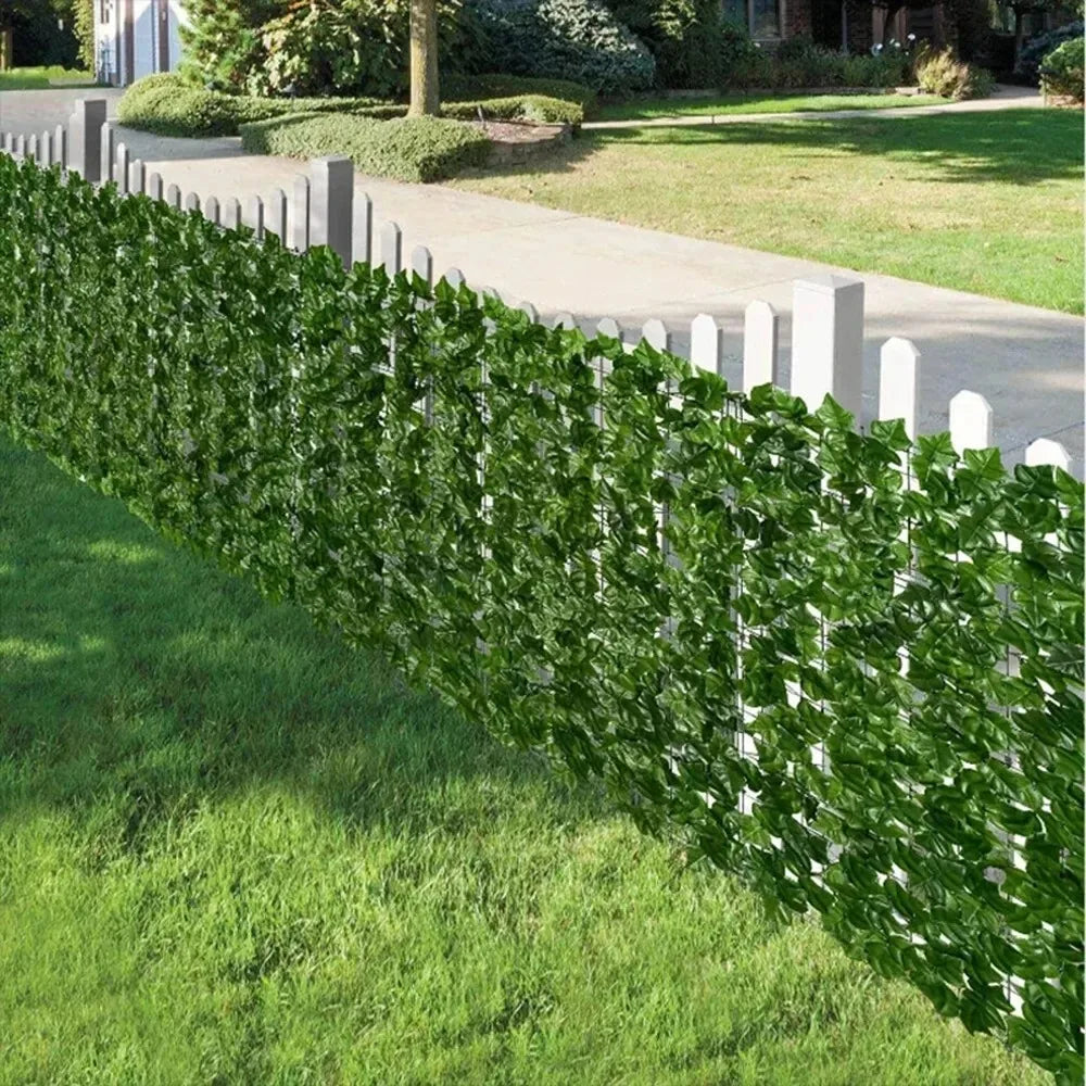 Artificial Green Leaf Fence Screen