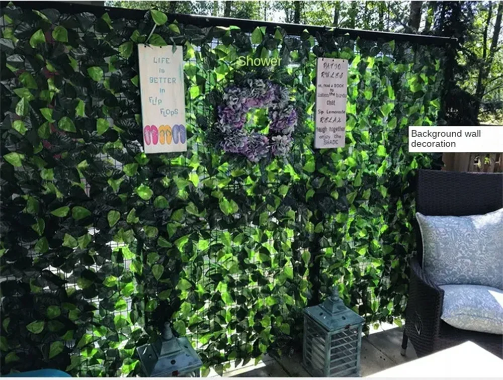 Artificial Ivy Privacy Fence Panels
