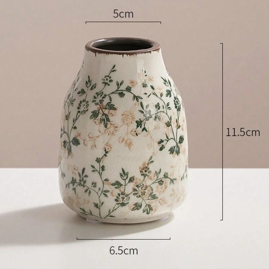 Handmade Ice Crackle Ceramic Vase