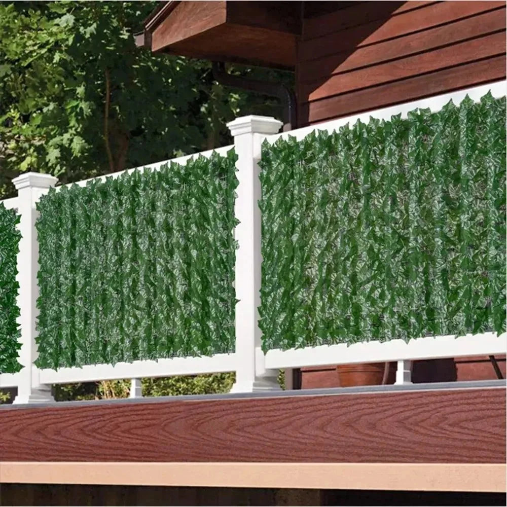 Artificial Green Leaf Fence Screen
