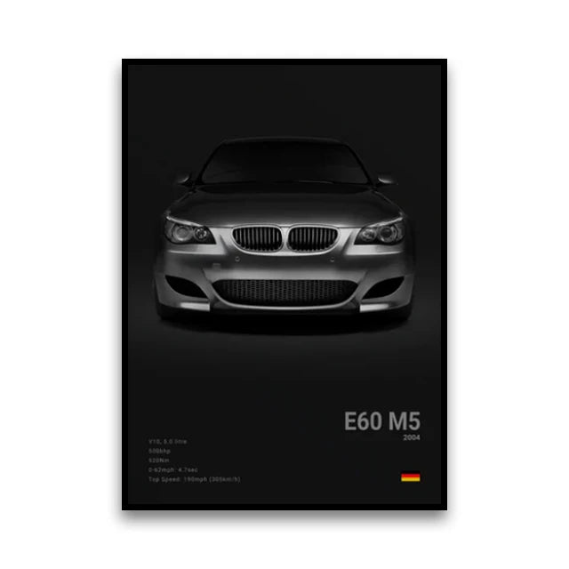 BMW M3 Canvas Wall Poster
