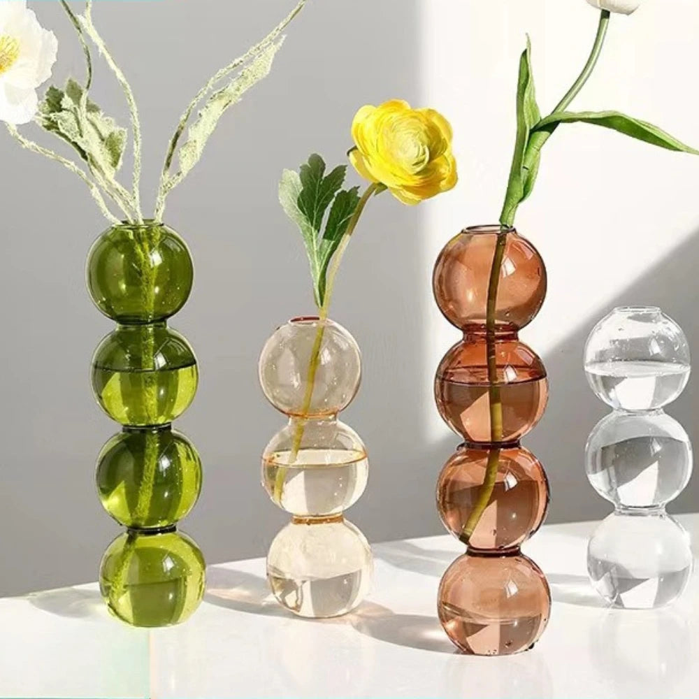 Modern Bubble Glass Flower Vase