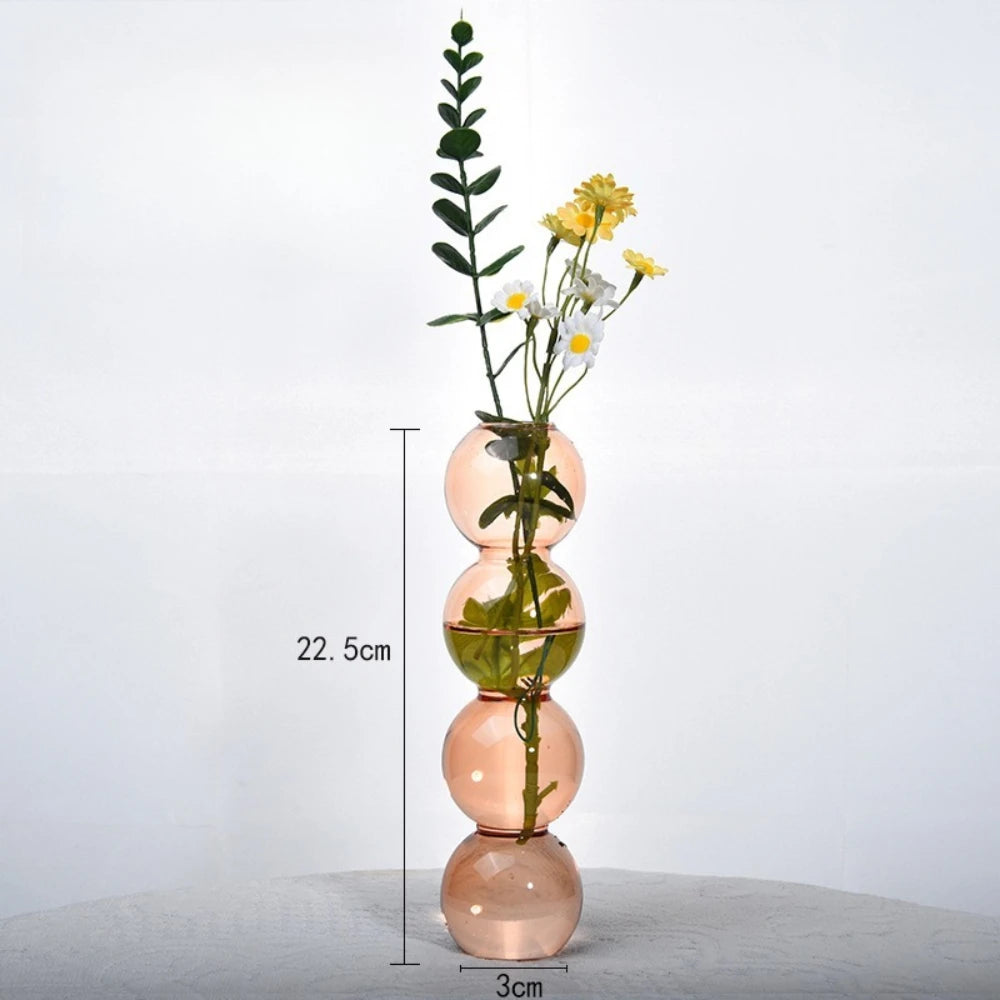 Modern Bubble Glass Flower Vase