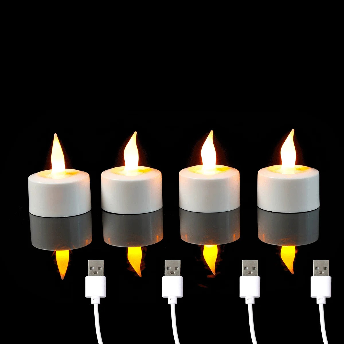 Rechargeable Flameless LED Tea Lights