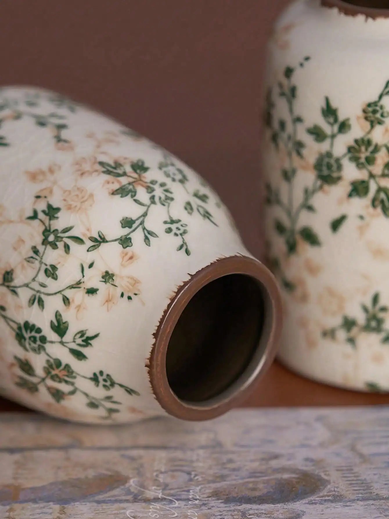 Handmade Ice Crackle Ceramic Vase