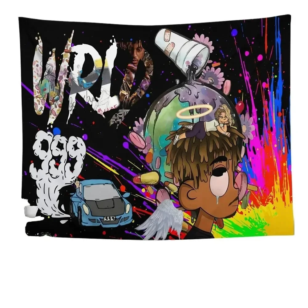 Juice WRLD Rapper Wall Tapestry