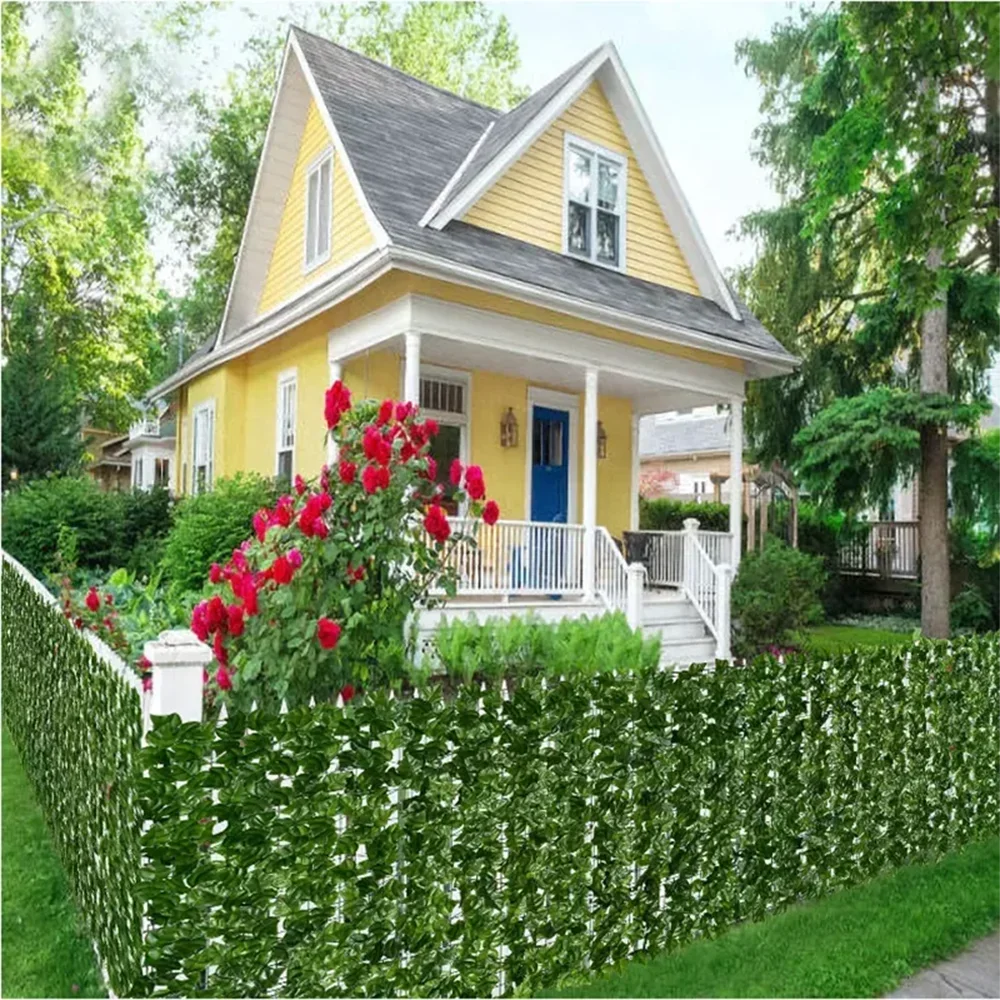 Artificial Green Leaf Fence Screen